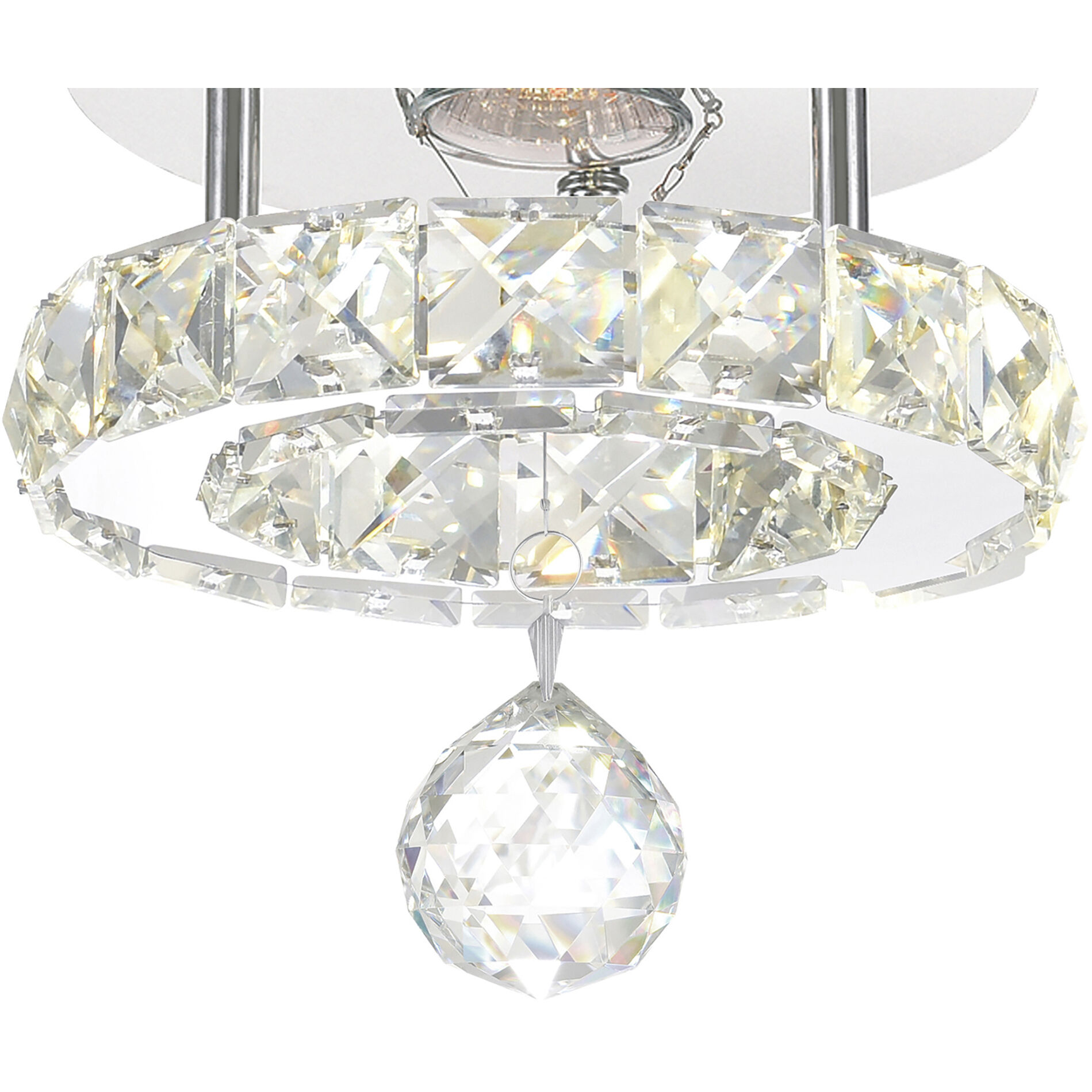Ring LED 7 inch Chrome Flush Mount Ceiling Light
