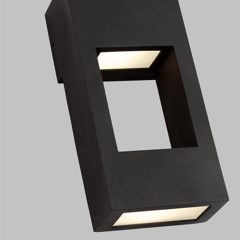 Testa LED 12 inch Black Outdoor Wall Lantern