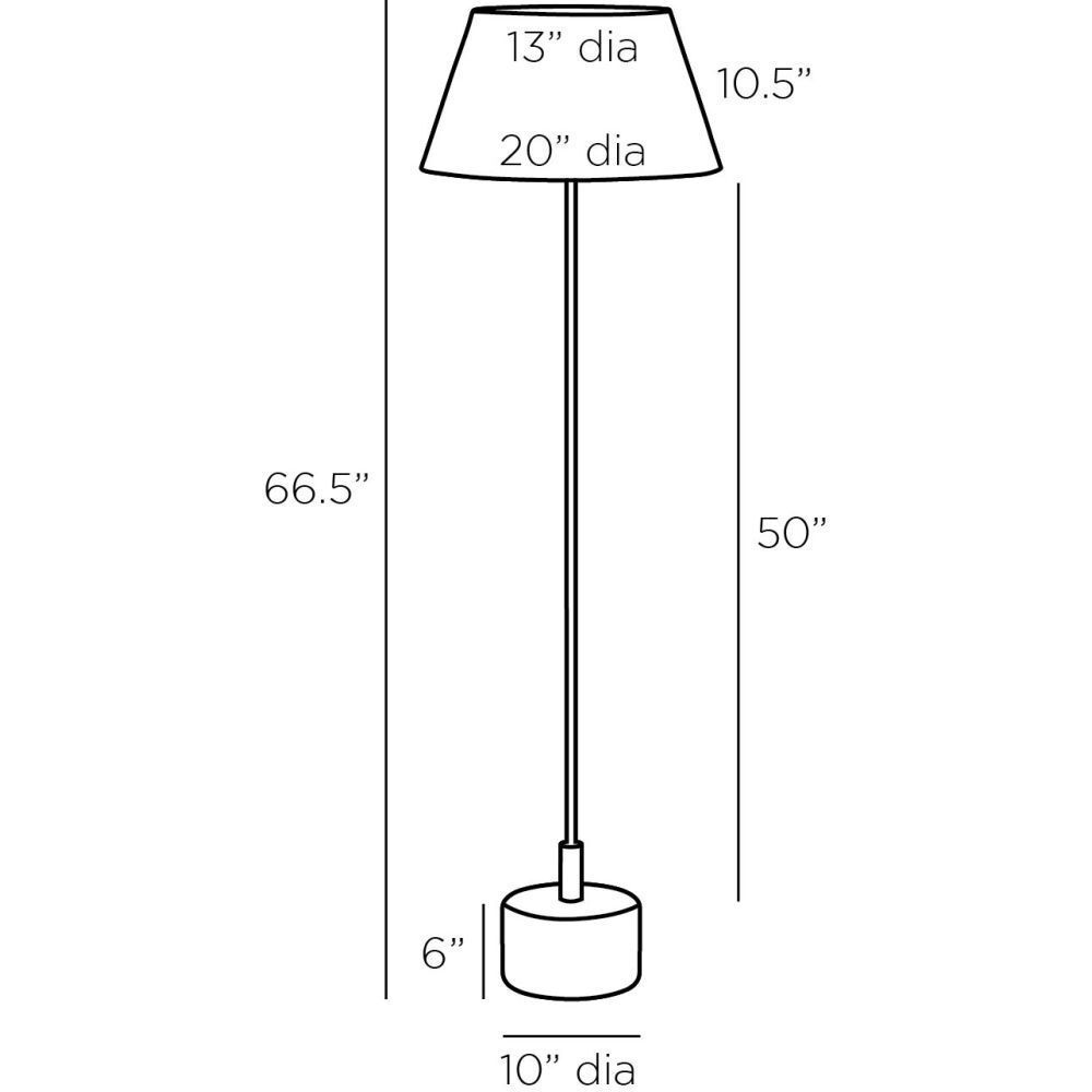Xena Burnt Iron Floor Lamp Portable Light