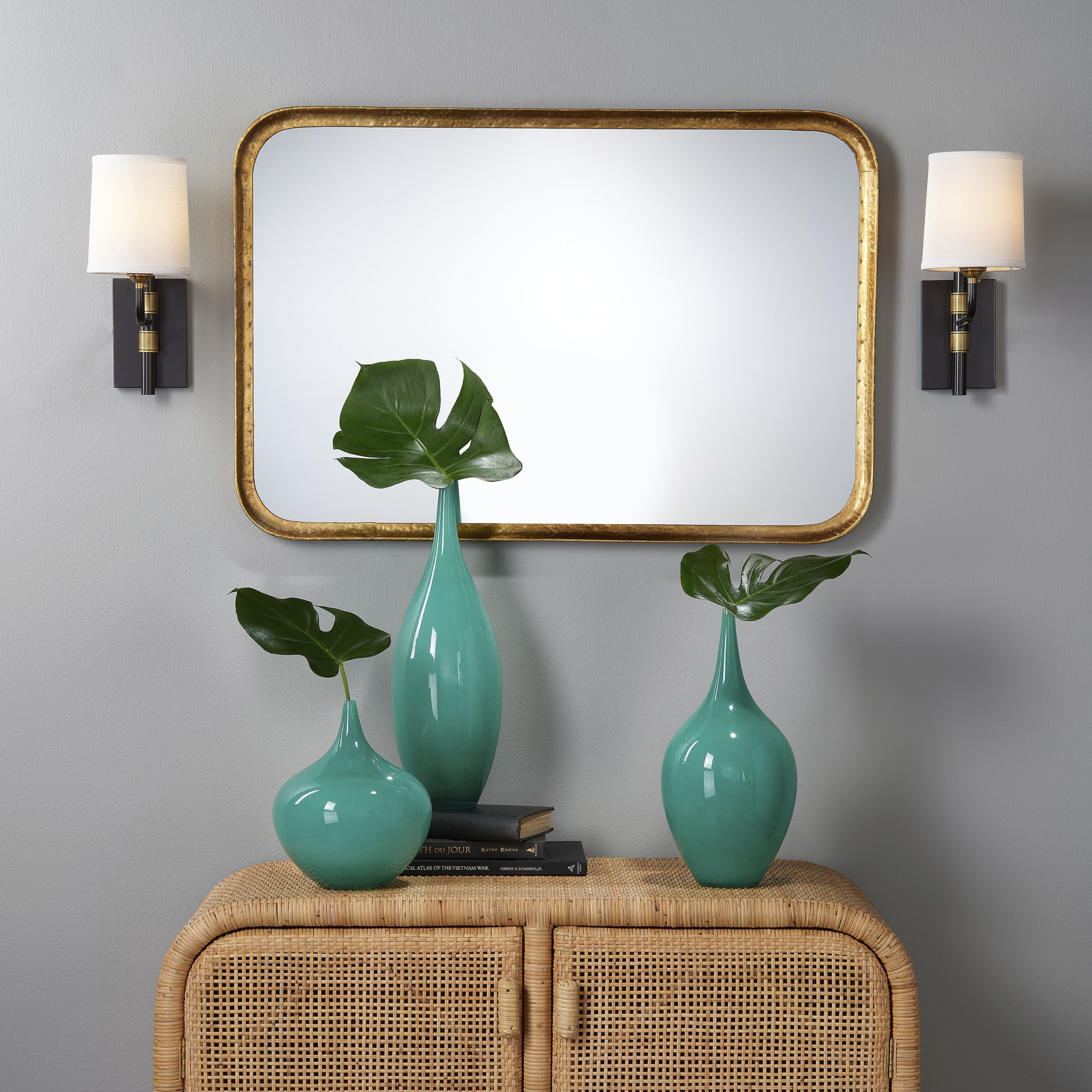 Principle 36 X 24 inch Gold Leaf Vanity Mirror