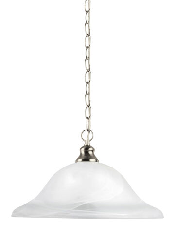 Windgate 1 Light 13.25 inch Brushed Nickel Pendant Ceiling Light