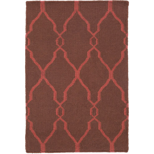 Fallon 36 X 24 inch Camel, Bright Red Rug