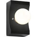 Ambiance Collection 1 Light 5 inch White Crackle Wall Sconce Wall Light