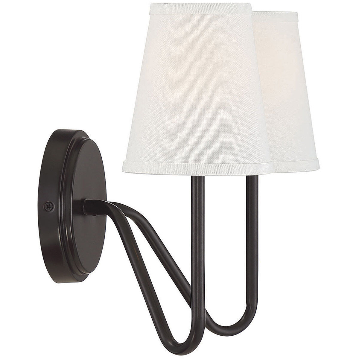 Modern 2 Light 13 inch Oil Rubbed Bronze Wall Sconce Wall Light