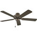 Metro Wet 52 inch Metallic Matte Bronze with Walnut Blades Fan