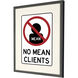 Figurative White and Black and Red Framed Art