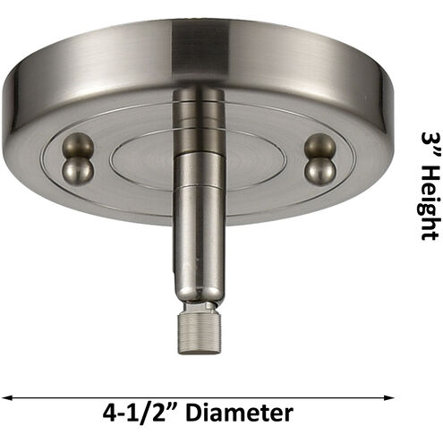 Arcadia Athens 1 Light 10 inch Brushed Satin Nickel Mini Pendant Ceiling Light in Mercury