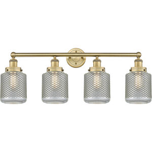 Stanton 4 Light 33 inch Brushed Brass Bath Vanity Light Wall Light
