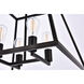 Declan 4 Light 20 inch Black Pendant Ceiling Light