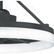 Cohen 20 inch Oil Rubbed Bronze with Black Matte Blades Fandelier