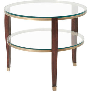 Theodore Alexander 30 X 30 inch Brass Side Table