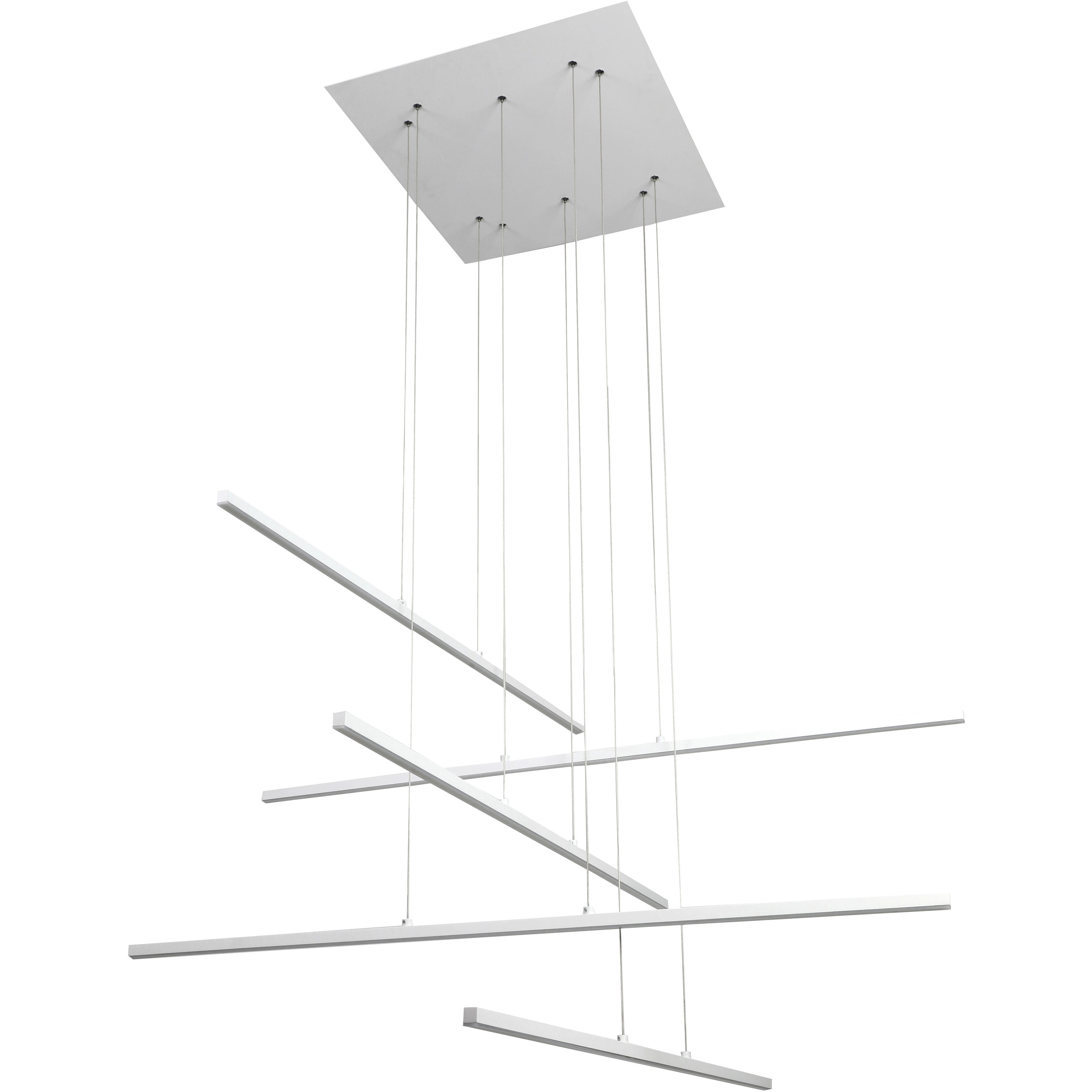 Canada LED 45.8 inch Matte White Chandelier Ceiling Light