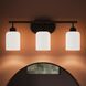 Reines 3 Light 22.75 inch Matte Black Bath Vanity Wall Light