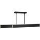 Bastone Linear Pendant Ceiling Light in 3000K, Black, dweLED