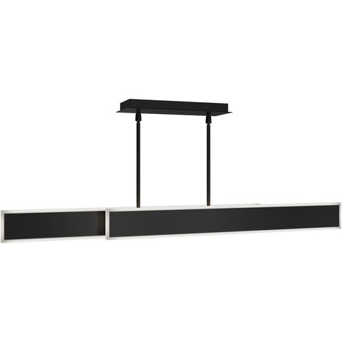 Bastone Linear Pendant Ceiling Light in 3000K, Black, dweLED