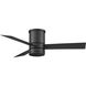 Axis 44 inch Matte Black Flush Mount Ceiling Fan in 3500K