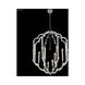 Zoe 8 Light 24 inch Silver Crystal Chandelier Ceiling Light