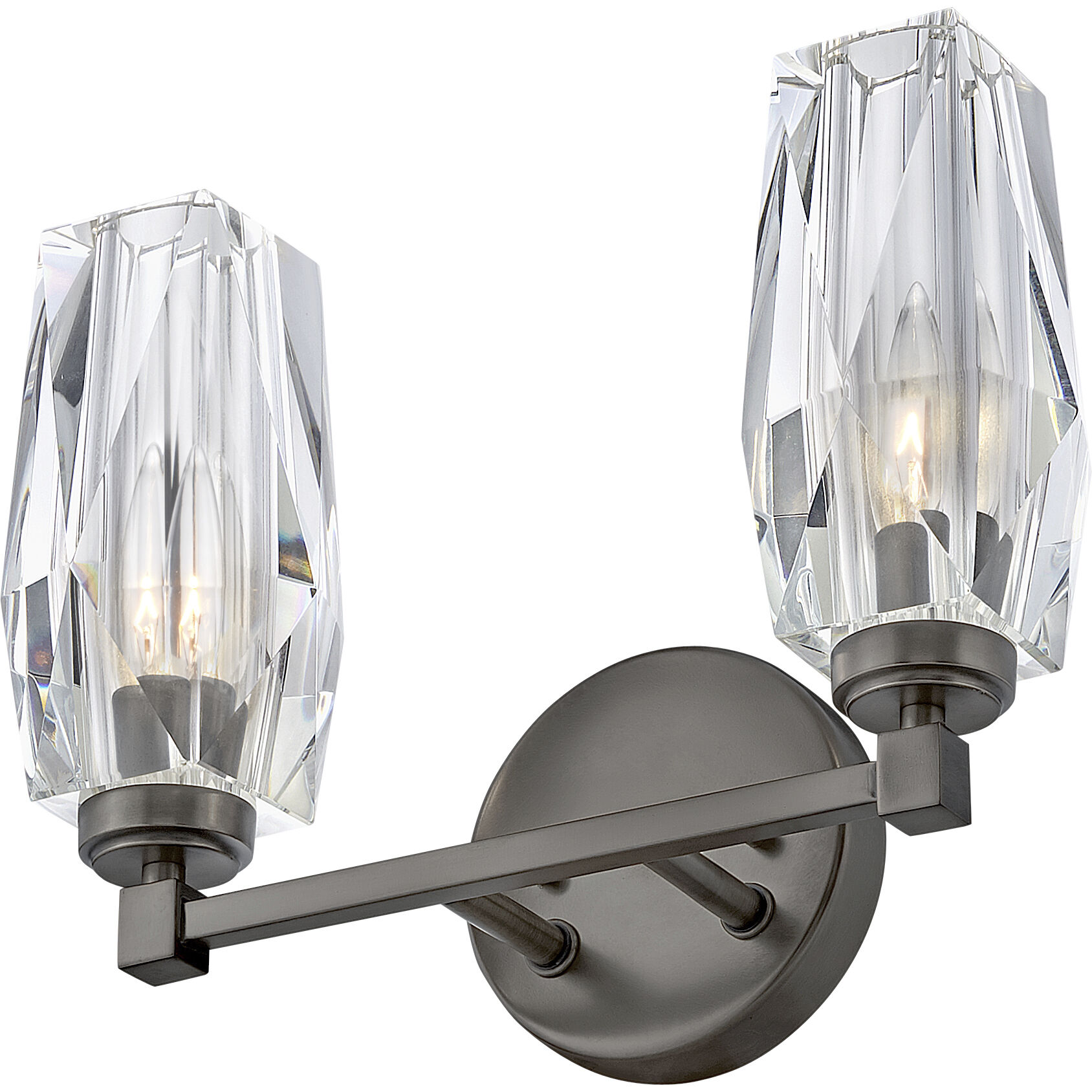 Ana 2 Light 13.75 inch Black Oxide Vanity Light Wall Light