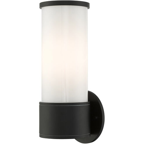 Landsdale 1 Light 12 inch Textured Black Outdoor Wall Lantern