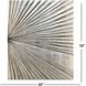Enigma in Silver Beige and Black and Brown and Metallic Wall Sculpture, The Studio