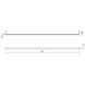 Thin-line LED 72 inch Satin Black Wall Bar Wall Light in 6ft., 3000K