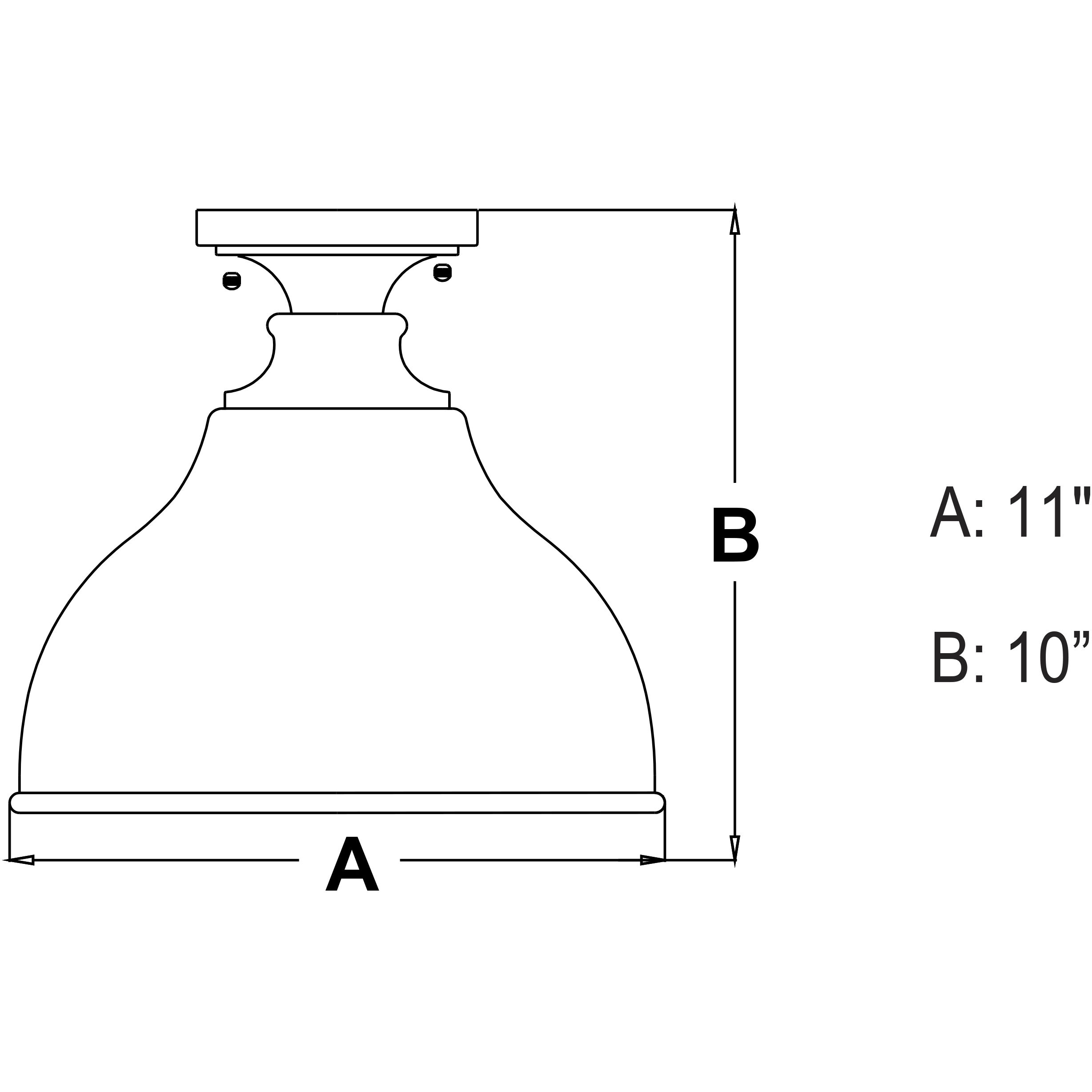Delano LED 11 inch Oil Burnished Bronze and Light Gold Outdoor Ceiling