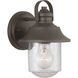 Weldon Outdoor Wall Lantern in Architectural Bronze, Small