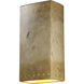 Ambiance Rectangle 2 Light 21 inch Bisque Outdoor Wall Sconce, Really Big