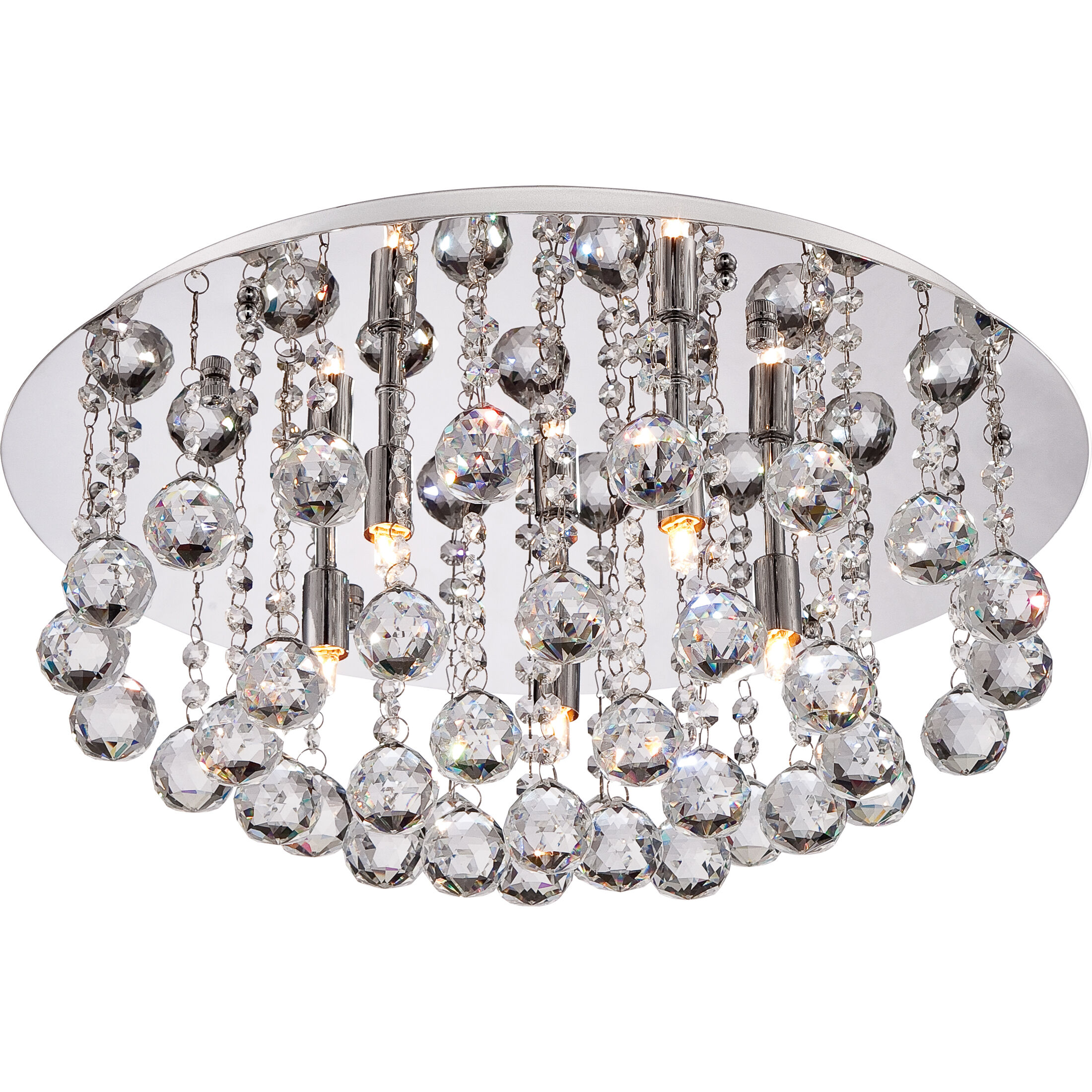 Bordeaux 5 Light 20 inch Polished Chrome Flush Mount Ceiling Light