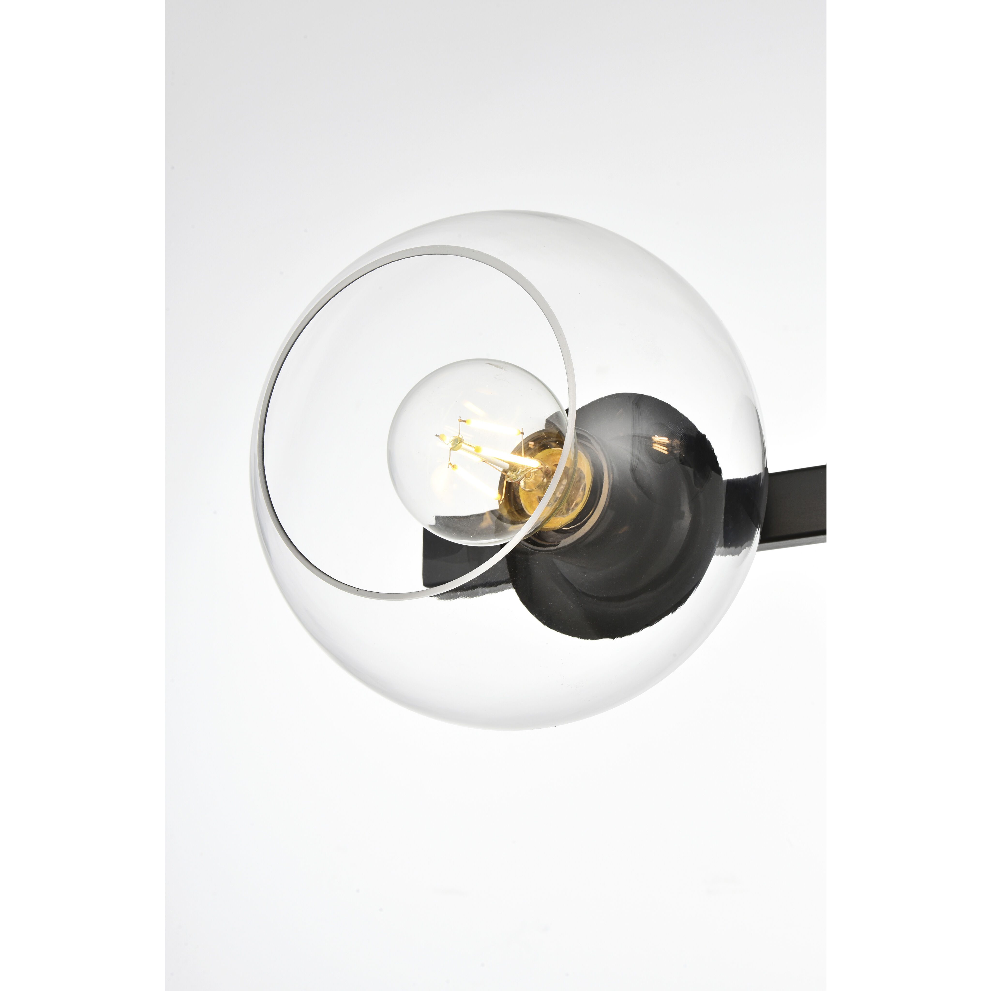 Rogelio 4 Light 37 inch Black Bath Sconce Wall Light