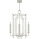 Cienfuegos 4 Light 22 inch Silver Chandelier Ceiling Light in Silver Leaf, No Shade