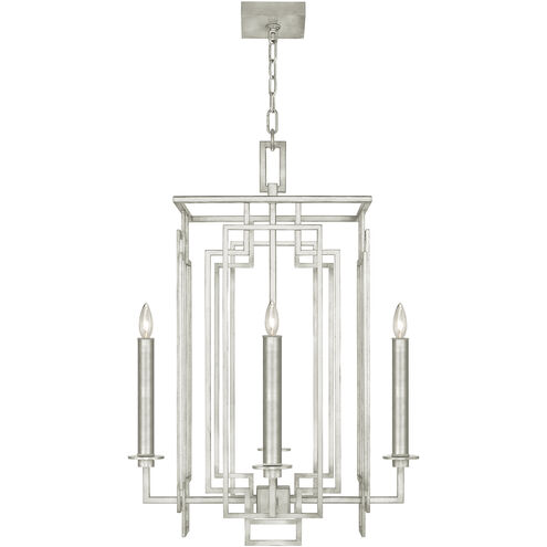 Cienfuegos 4 Light 22 inch Silver Chandelier Ceiling Light in Silver Leaf, No Shade