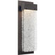 Parallel LED 5.3 inch Beige Silver Indoor Sconce Wall Light in 3000K LED, Metallic Beige Silver, Clear Granite