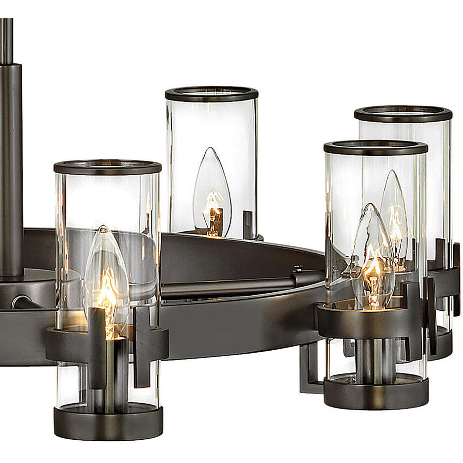 Reeve 8 Light 27 inch Black Oxide Indoor Chandelier Ceiling Light