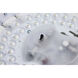 Brentwood LED 11.42 inch Brushed Nickel Flush Mount with Night Light Ceiling Light