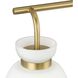 Lexie 3 Light 22 inch Brushed Gold Bathroom Vanity Light Wall Light