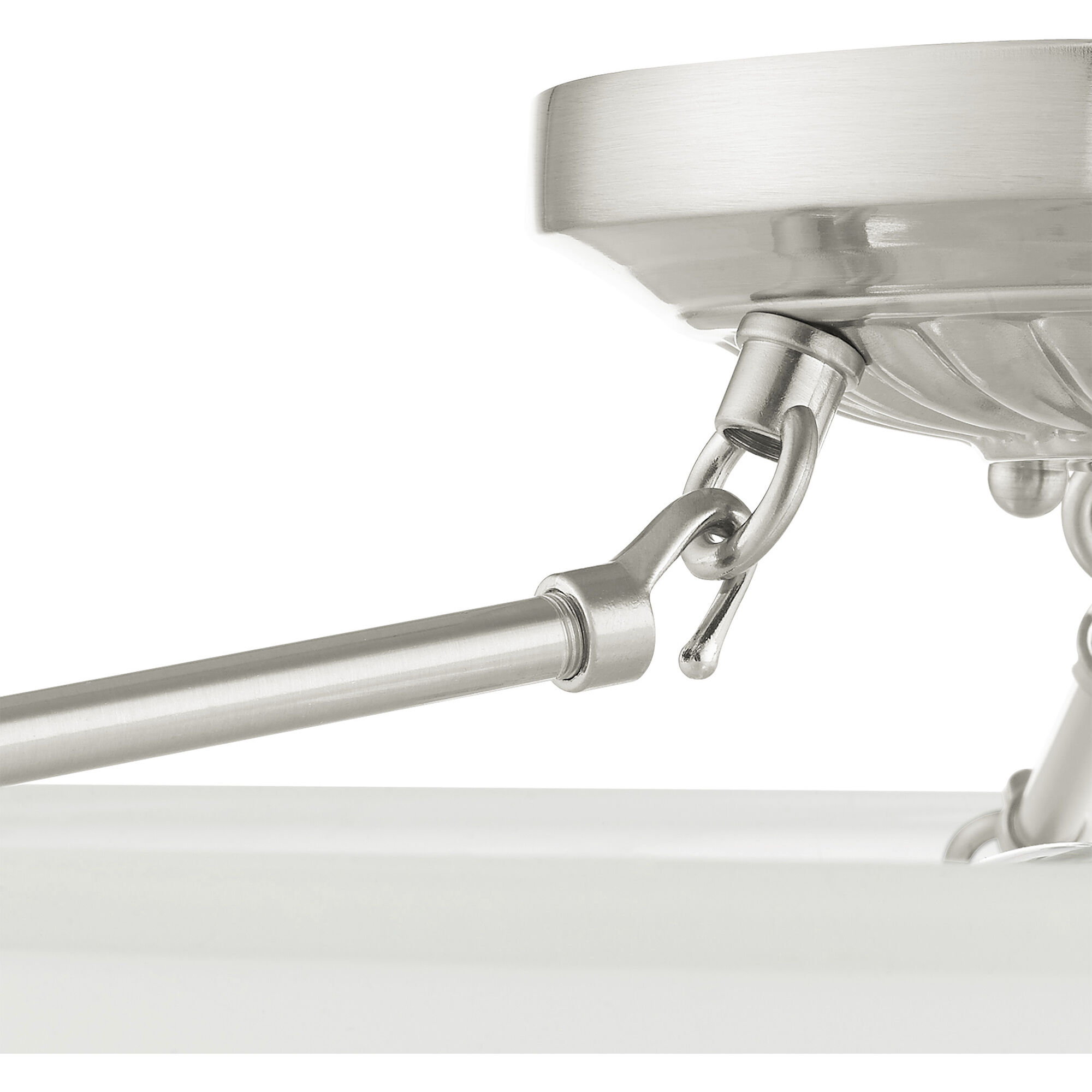 Oasis 3 Light 20 inch Brushed Nickel Semi-Flush Mount Ceiling Light