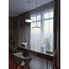 Edge Round 1 Light 15.68 inch Black Pendant Ceiling Light in 16 in, 120-277V