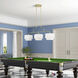 Manorwood 3 Light 49 inch Soft Gold Linear Chandelier Ceiling Light