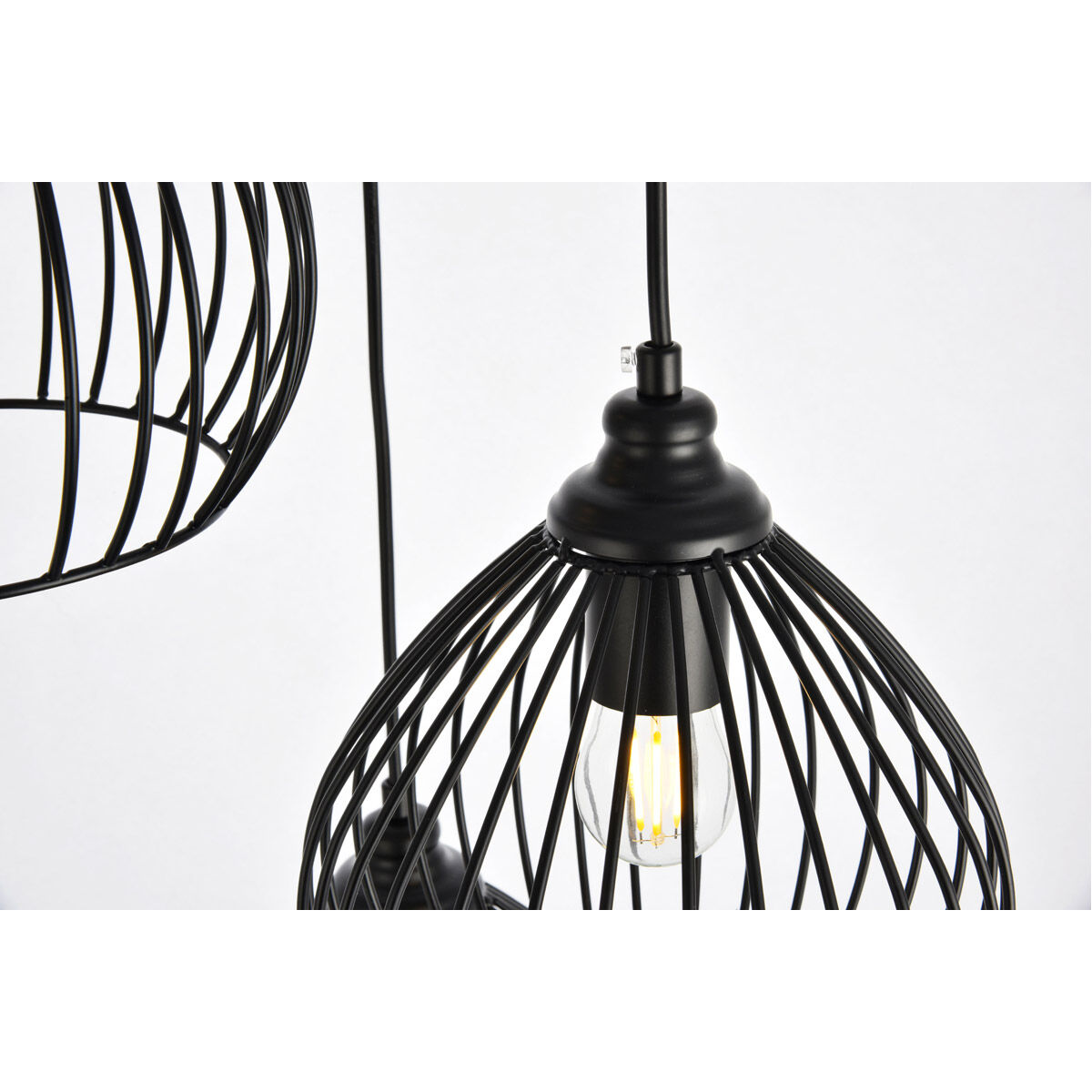 Sayer 3 Light 16 inch Black Pendant Ceiling Light