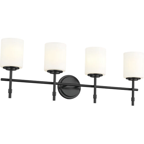 Ali 4 Light 32.5 inch Black Bath Vanity Light Wall Light