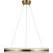 Drew & Jonathan Colt 1 Light 25.6 inch Satin Brass Chandelier Ceiling Light