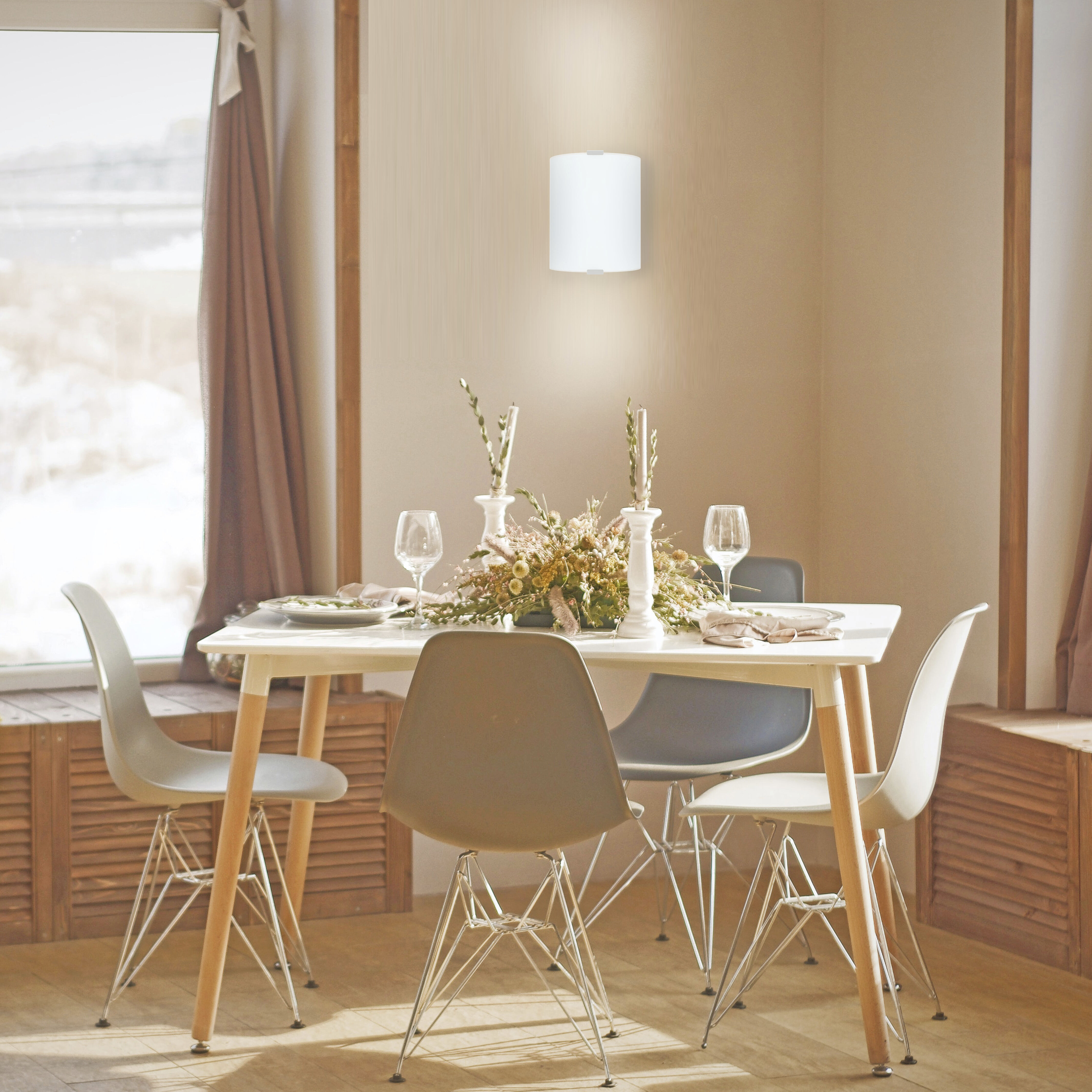 Grafik 1 Light 7.09 inch Chrome ADA Wall Light