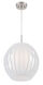 Deion 1 Light 15 inch Polished Steel Pendant Ceiling Light