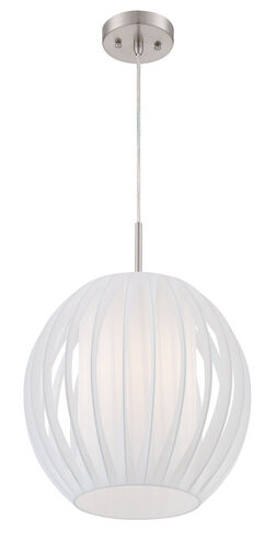 Deion 1 Light 15 inch Polished Steel Pendant Ceiling Light