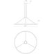 Luna LED 62 inch Bright Satin Aluminum Pendant Ceiling Light
