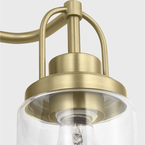 Anders 2 Light 14 inch Satin Brass Bath Vanity Wall Light