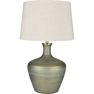 Ollie Gold and Green Table Lamp