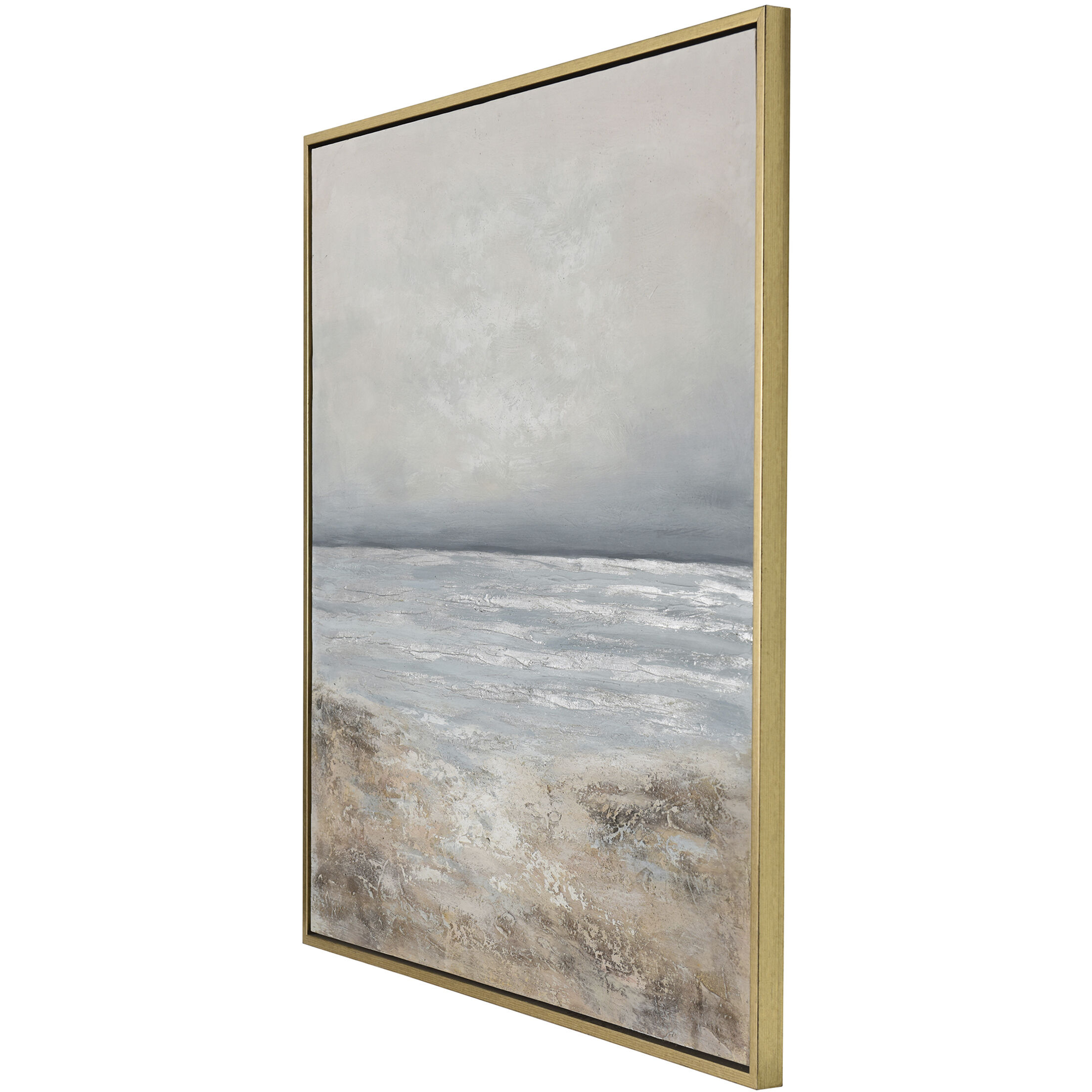 Peaceful Escape Brown and Blue and White Wall Art