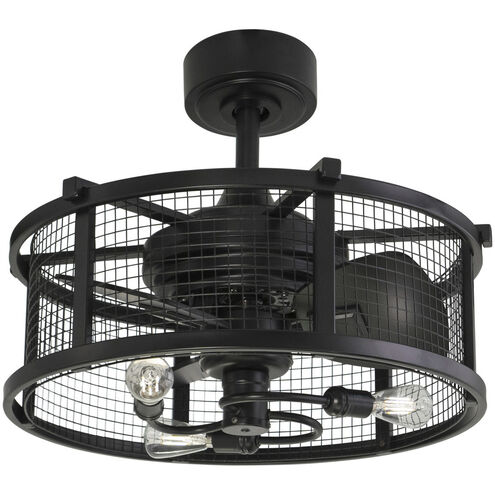 Humboldt 6.1 inch Black with Black-Dark Bronze Blades Ceiling Fan